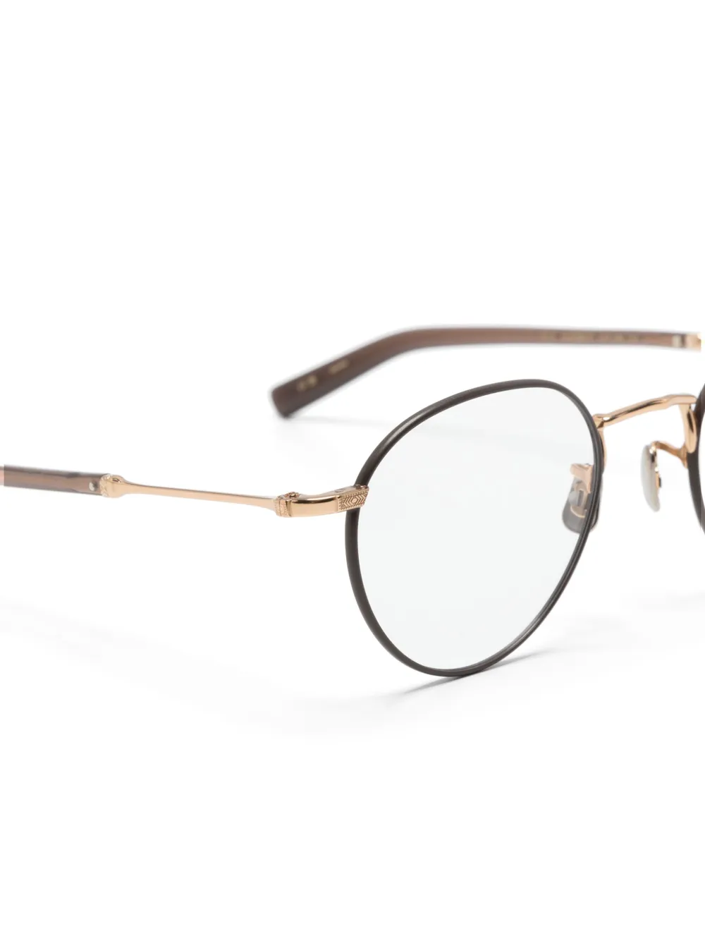 Eyevan7285 Bril met rond montuur Bruin