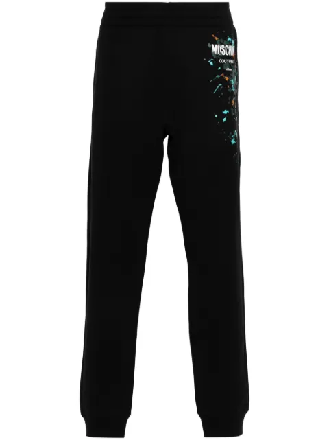 Moschino logo-print cotton track pants