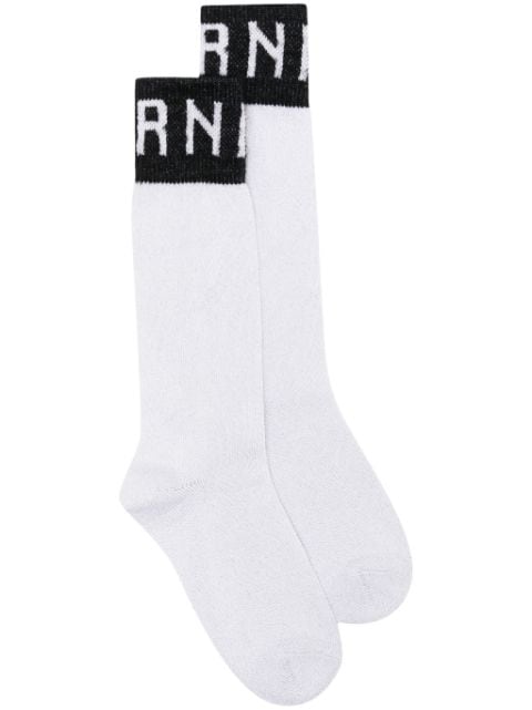 Marni lurex ribbed-knit socks