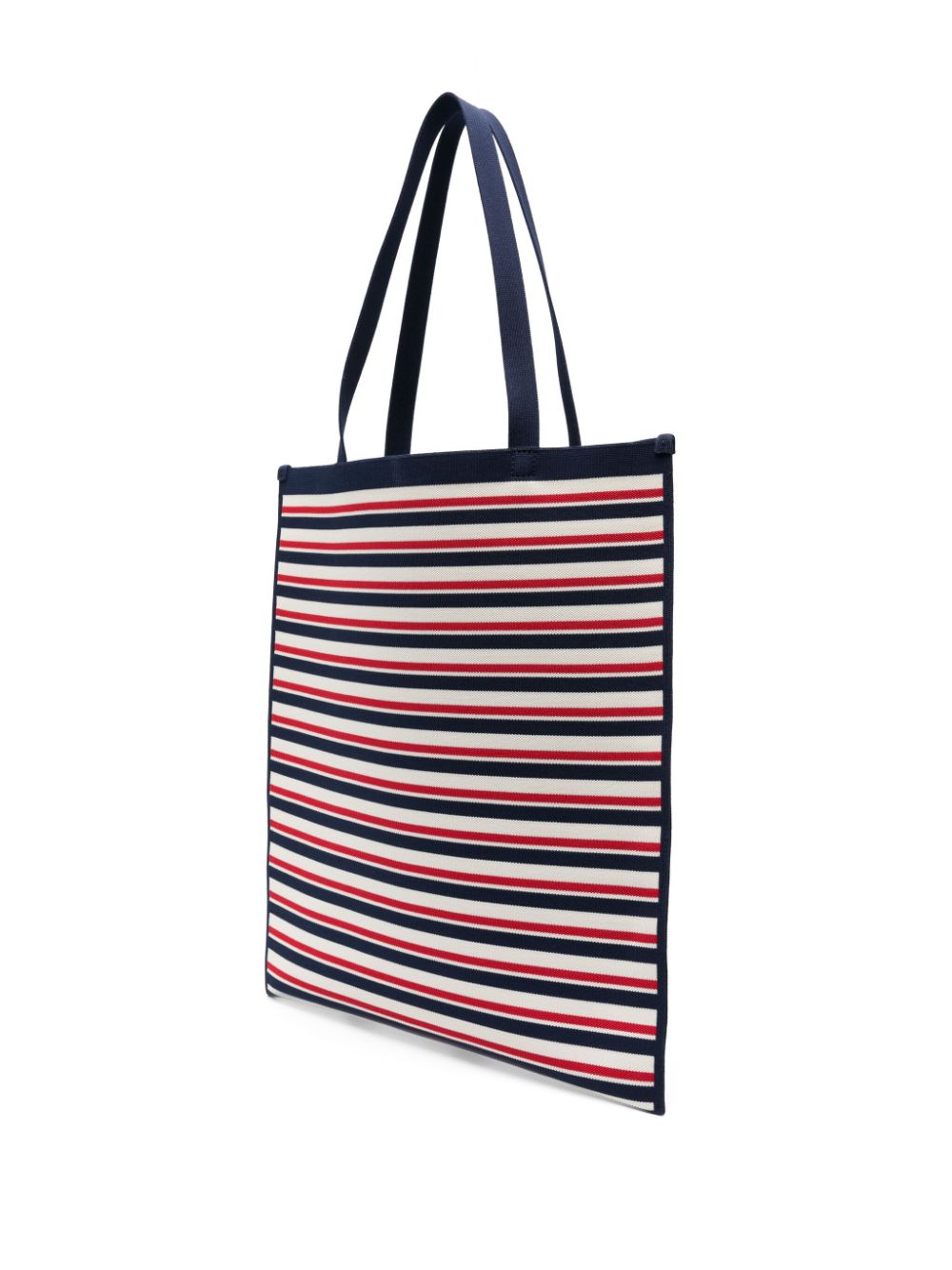 Shop Marni Striped Tote Bag In Blue