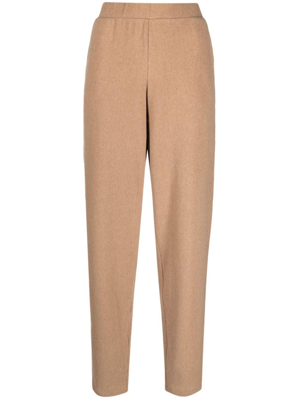 Hanro Tapered-leg Cotton-blend Trousers In Nude