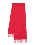 Moschino logo-embroidered scarf