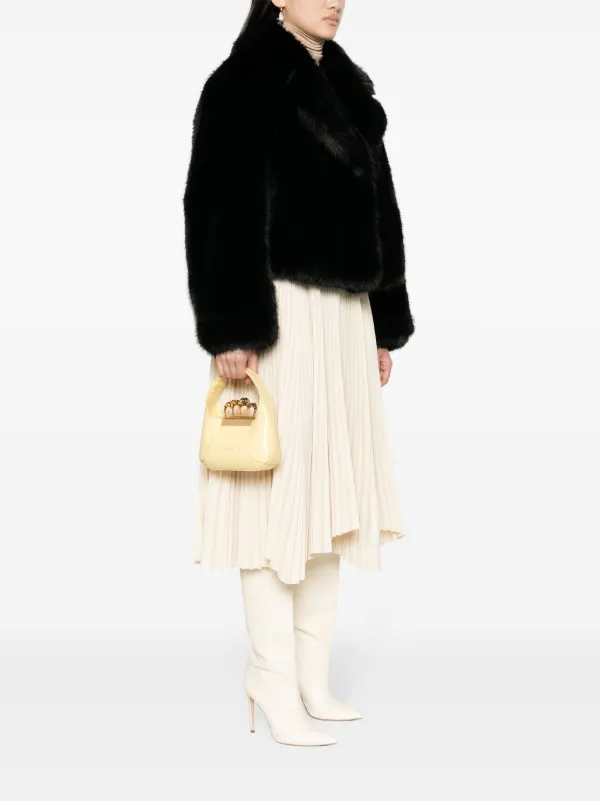 Alexander McQueen The Jewelled Hobo Leather Mini Bag