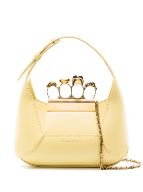 Alexander McQueen The Jewelled Hobo leather mini bag Women