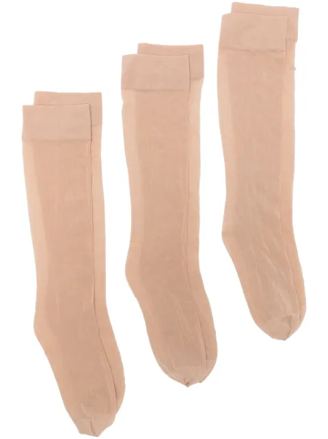 Wolford sheer knee-high socks (pack of three)