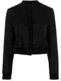 Missoni zigzag-embroidered button-up jacket - Black