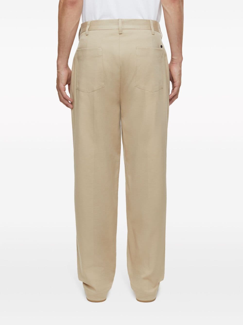 Shop Closed Blomberg Mid-rise Wide-leg Trousers In Nude