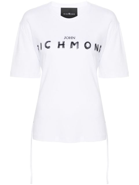 John Richmond logo-embroidered cotton T-shirt
