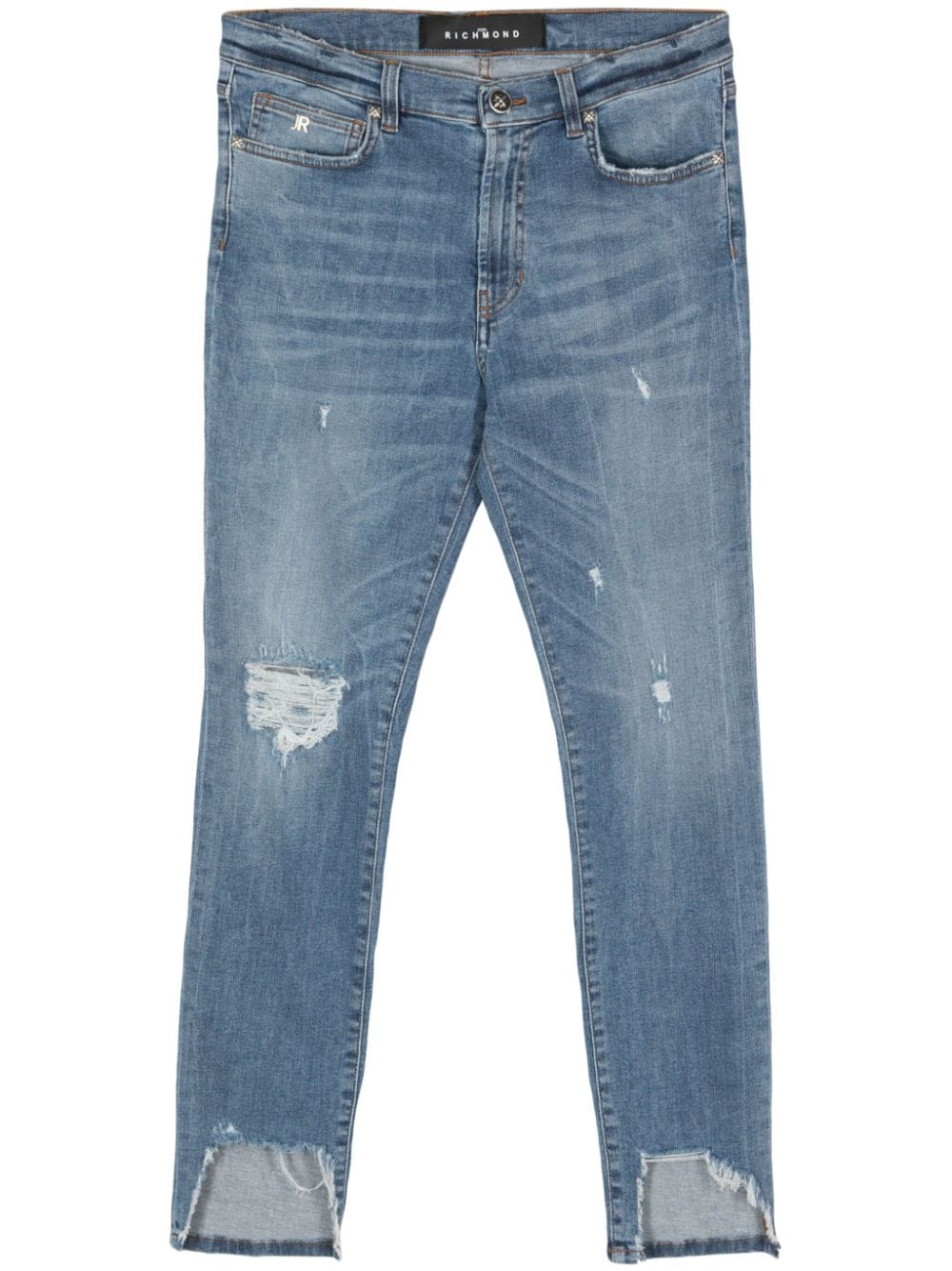 John Richmond Jeans skinny a vita media - Blu