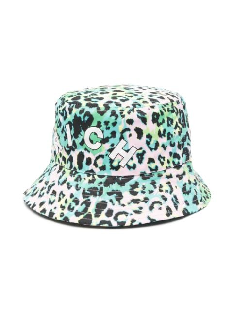 John Richmond Junior leopard-print cotton bucket hat