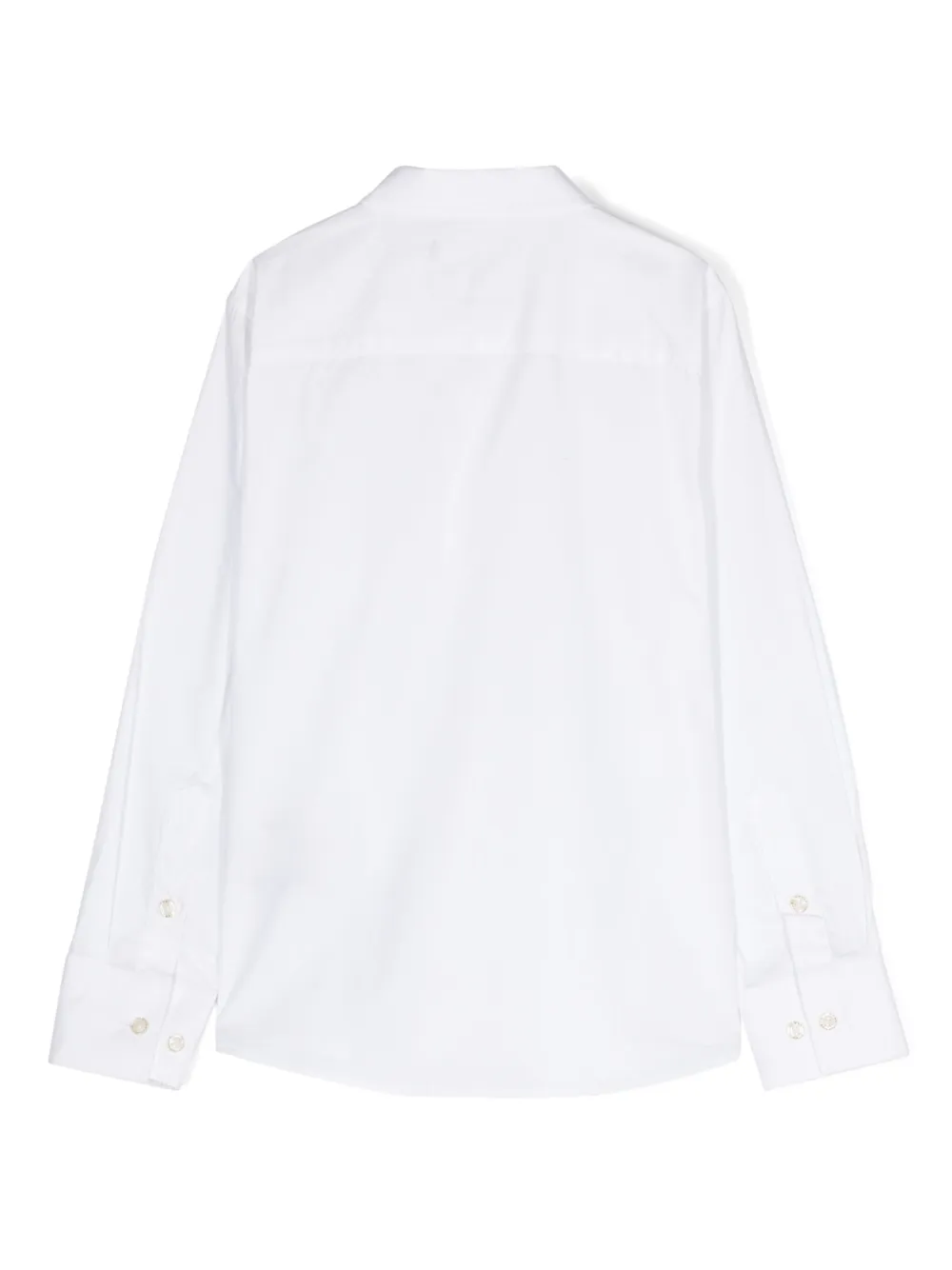 John Richmond Junior Katoenen shirt met logoprint - Wit