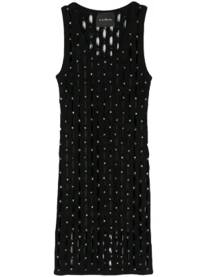 Chrome Hearts Sleeveless Velvet Dress | Black | FARFETCH