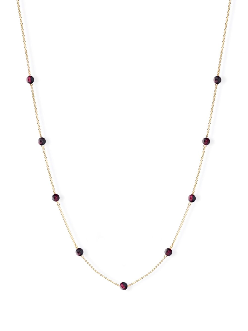 The Alkemistry 18kt Yellow Gold Boba Garnet Necklace