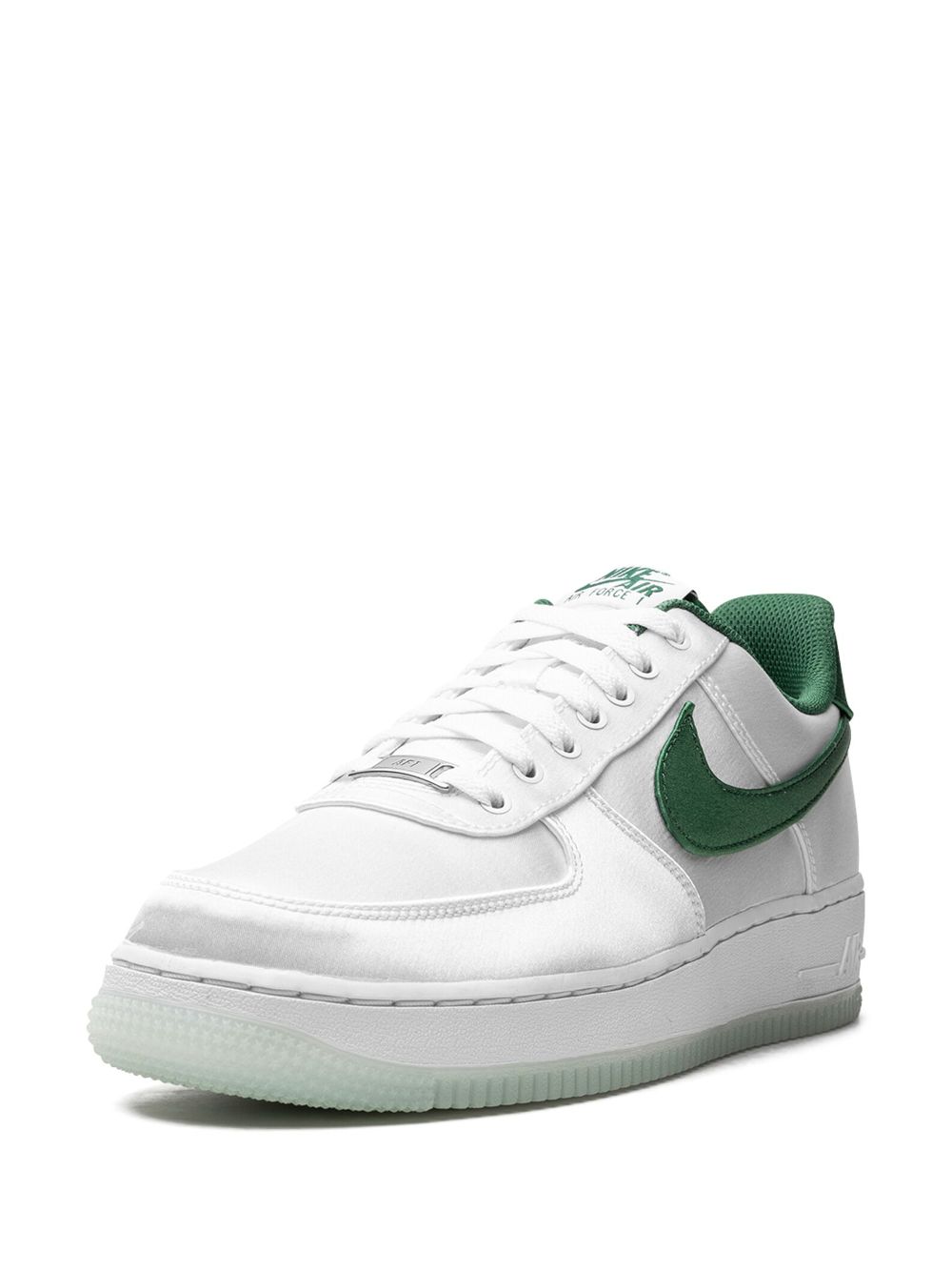 Shop Nike Air Force 1 Low "satin Pine Green" Sneakers In White