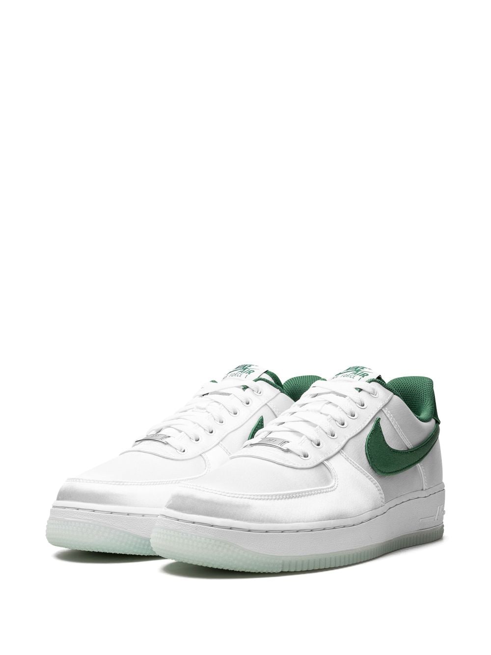Shop Nike Air Force 1 Low "satin Pine Green" Sneakers In White