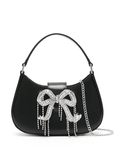 Self-Portrait bow-embellished shoulder bag