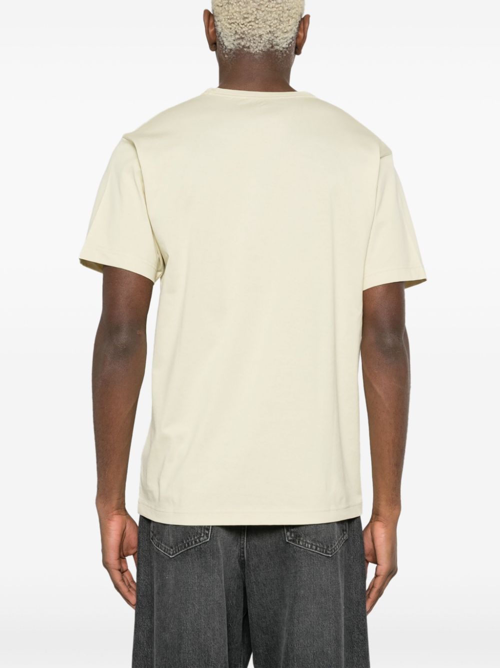 Acne Studios Katoenen T-shirt met logopatch Groen