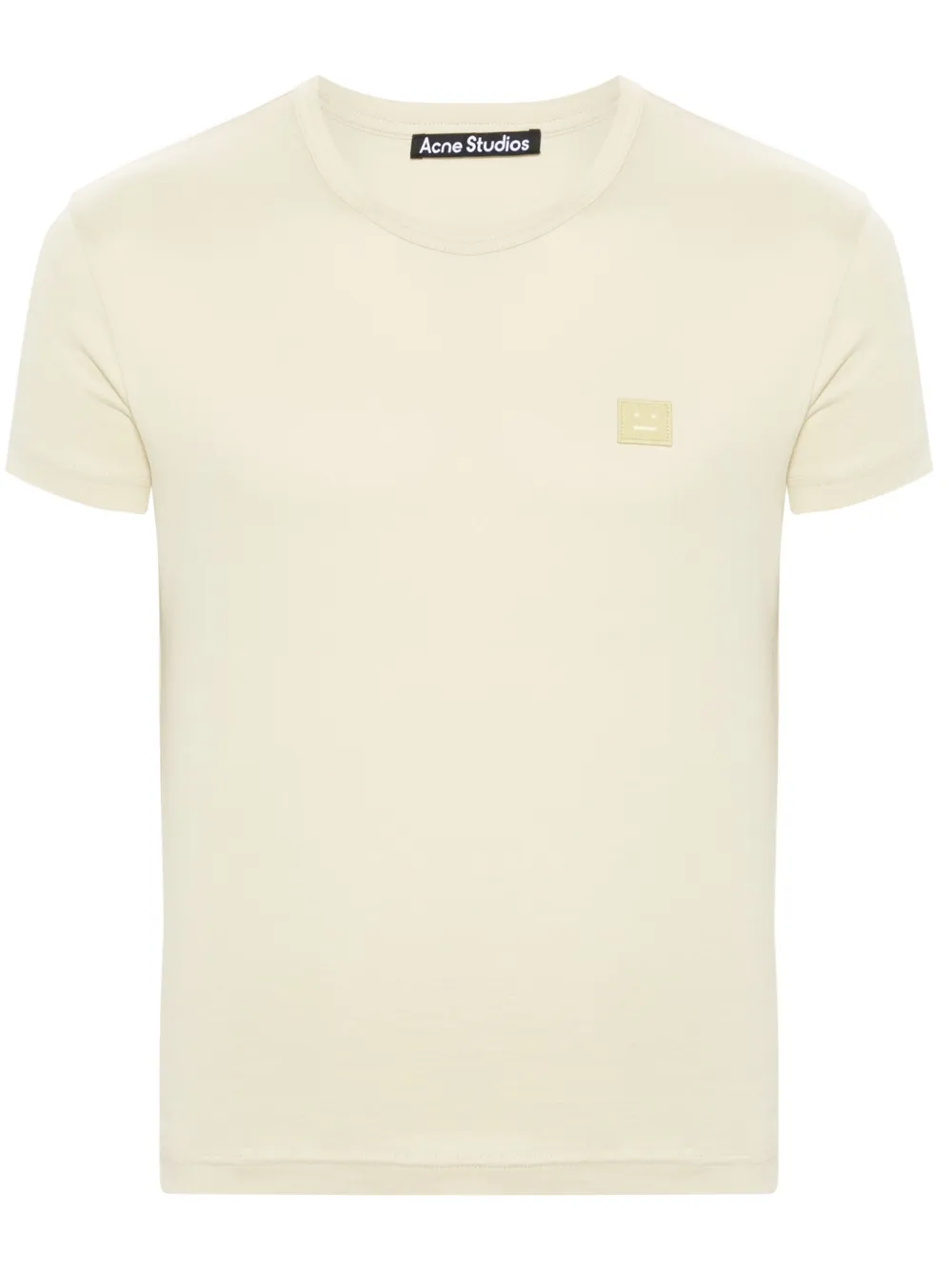 Acne Studios Katoenen T-shirt met logopatch Groen