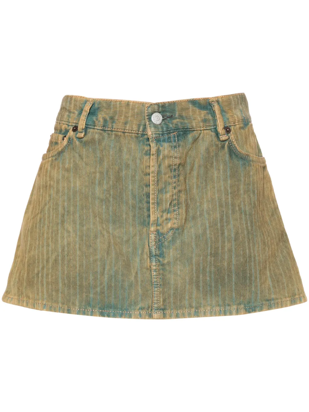 Acne Studios Ribfluwelen mini-rok Bruin