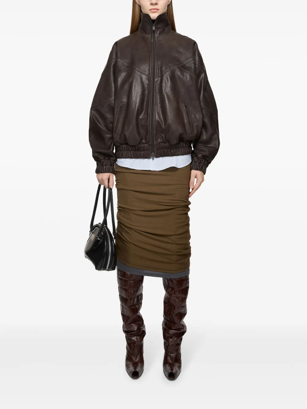 Acne Studios leather jacket - Bruin