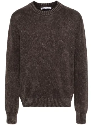 Acne Studios ロゴ プルオーバー | ブラウン | FARFETCH JP