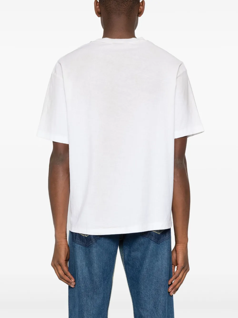 Acne Studios T-shirt met logoprint Beige