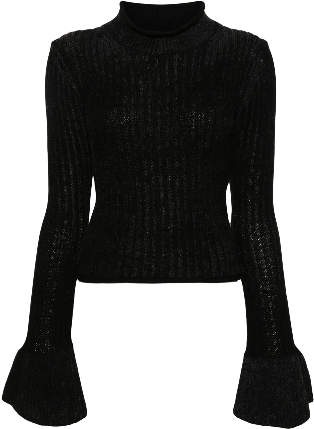 Acne Studios Trui met flared cuffs Zwart