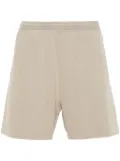 Acne Studios logo-patch jersey shorts - Neutrals