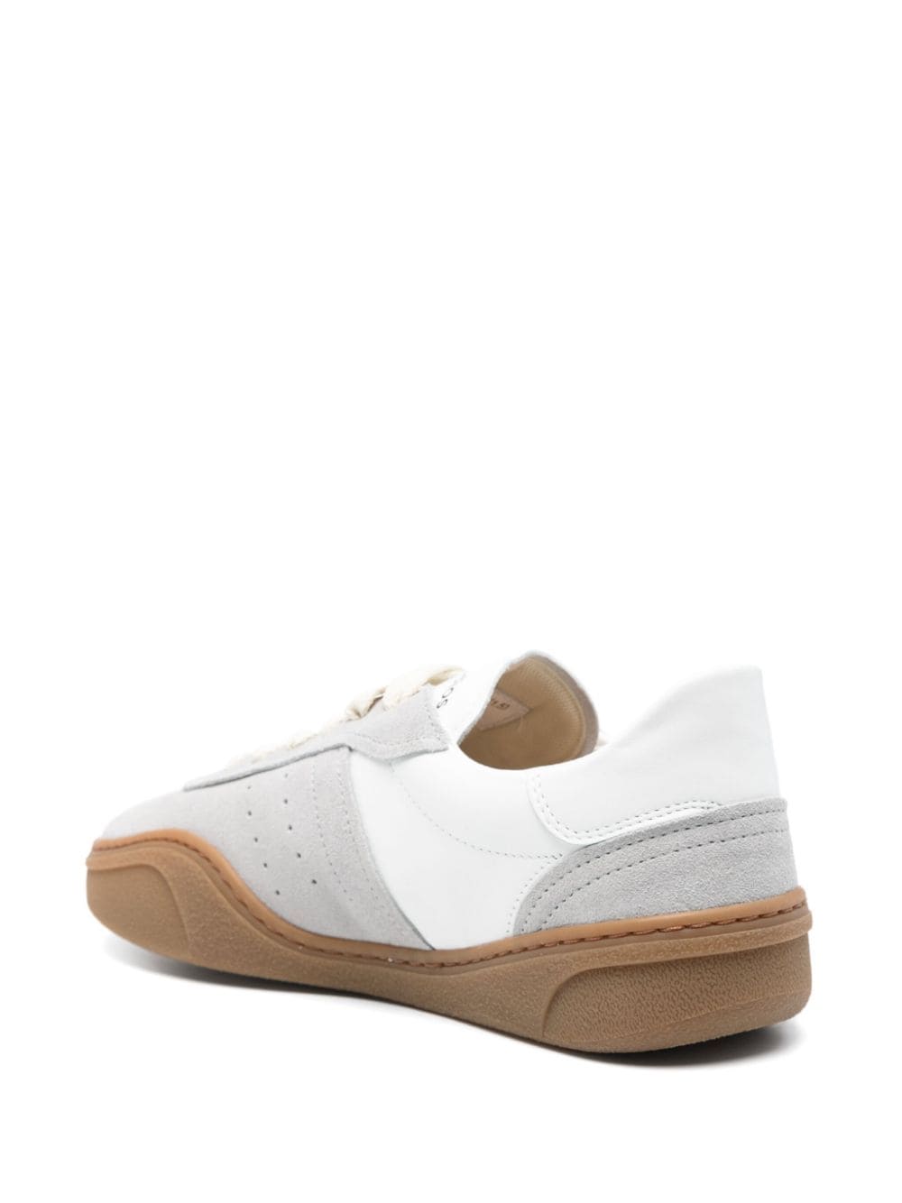 Acne Studios panelled-design leather sneakers Neutrals