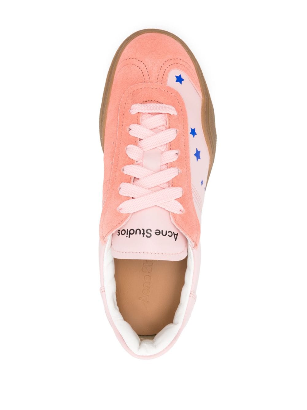 Shop Acne Studios Bars Panelled Sneakers In Pink