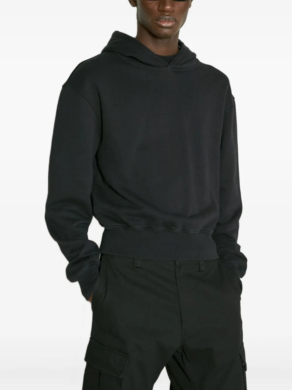 Han Kjøbenhavn Hoodie met logoprint Zwart