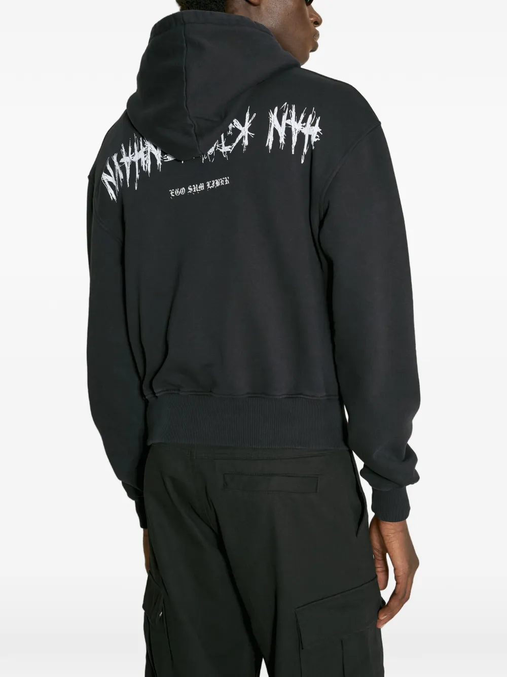 Han Kjøbenhavn Hoodie met logoprint Zwart