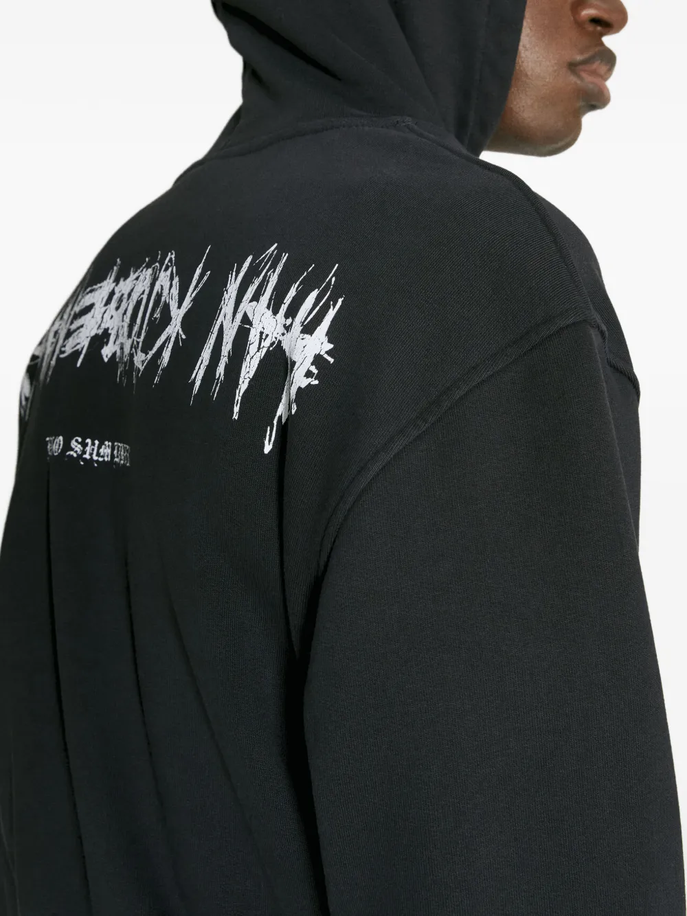 Han Kjøbenhavn Hoodie met logoprint Zwart