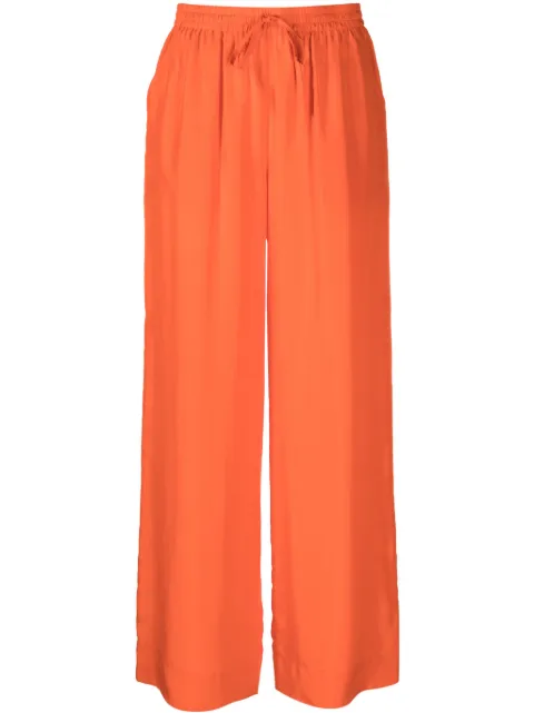 P.A.R.O.S.H. pantalones palazzo de seda satinados