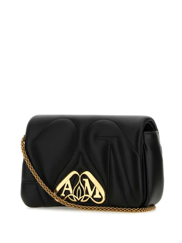ショルダーバッグ・ポシェット The Seal Crossbody Bag - Alexander McQueen - Leather - Black Alexander McQueen The Seal Cross Body Bag | Black | FARFETCH