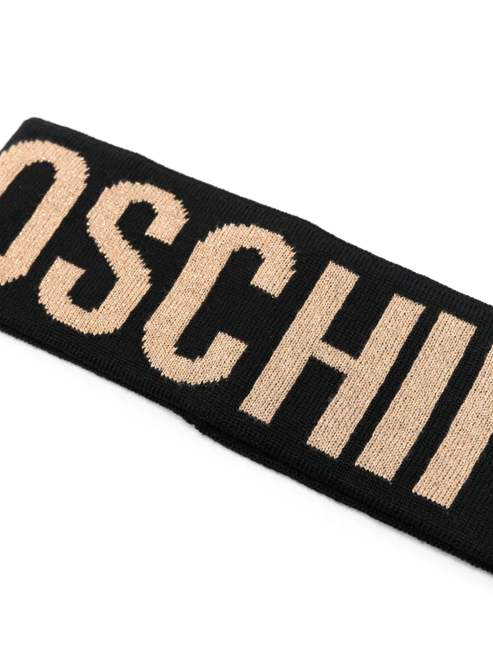 Moschino Intarsia hoofdband Zwart