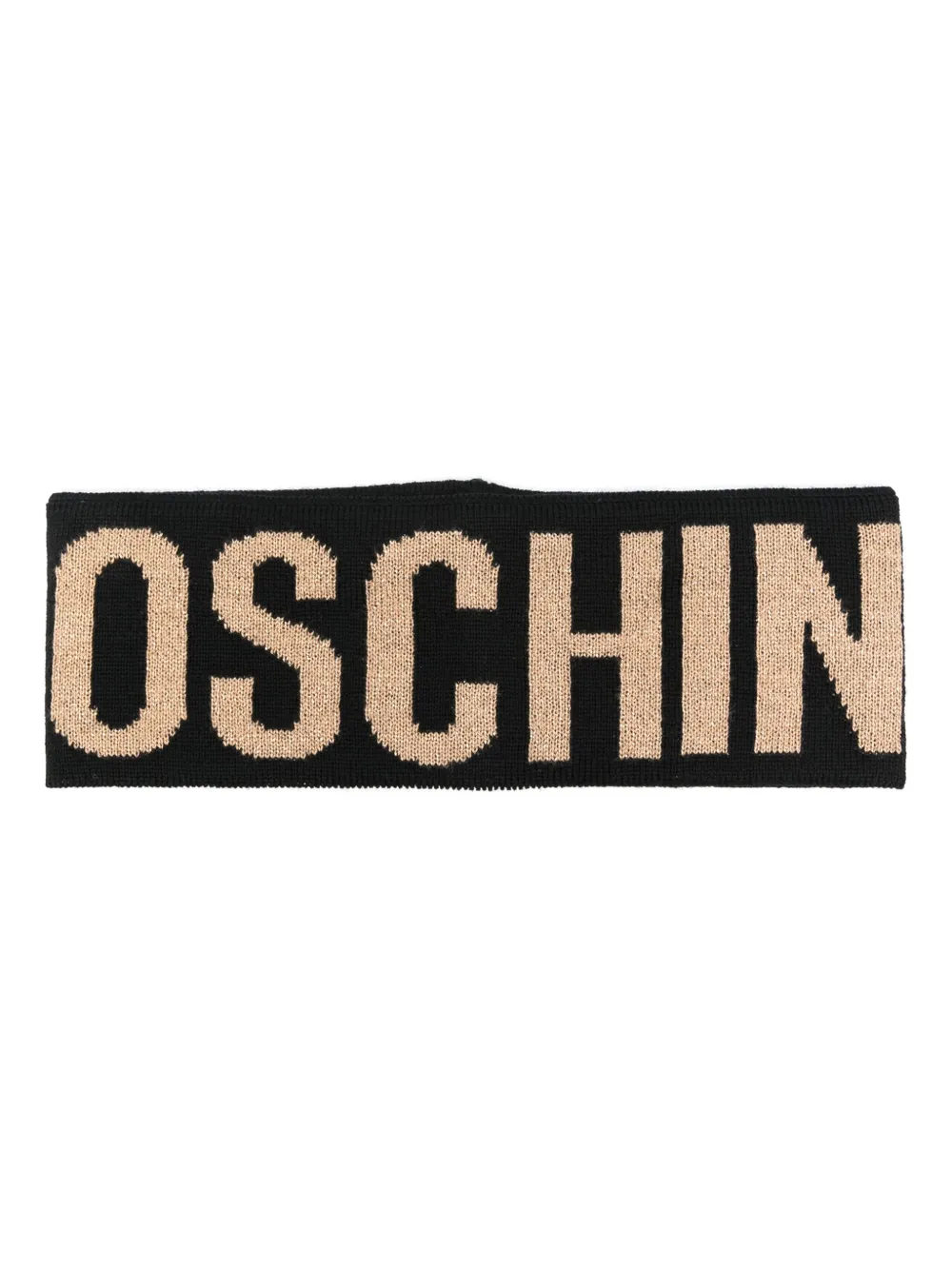 Moschino Intarsia hoofdband Zwart
