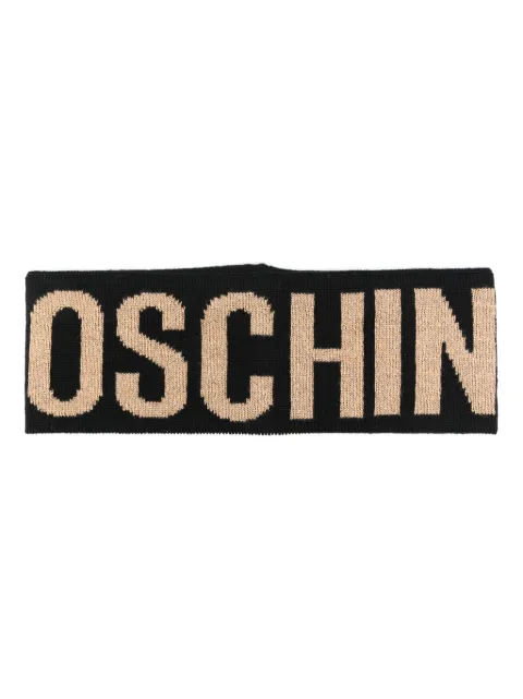 Moschino intarsia knit-logo slip-on headband
