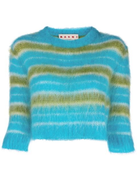 Marni brushed striped jumper Women