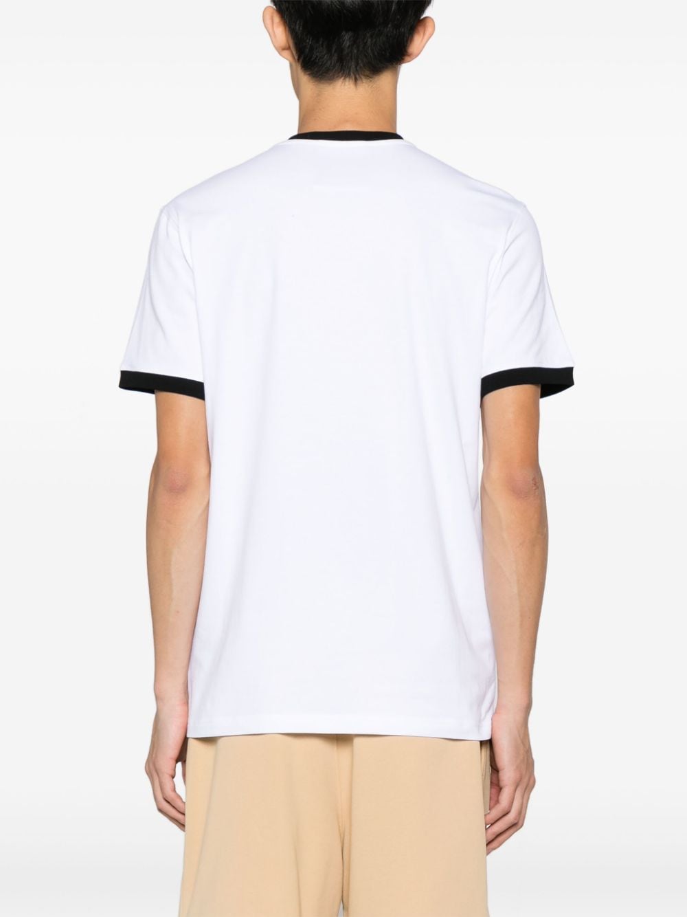 Shop Moschino Smiley Logo-print T-shirt In White