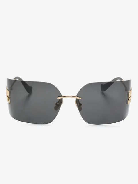 Miu Miu Eyewear lunettes de soleil Runway à monture rectangulaire