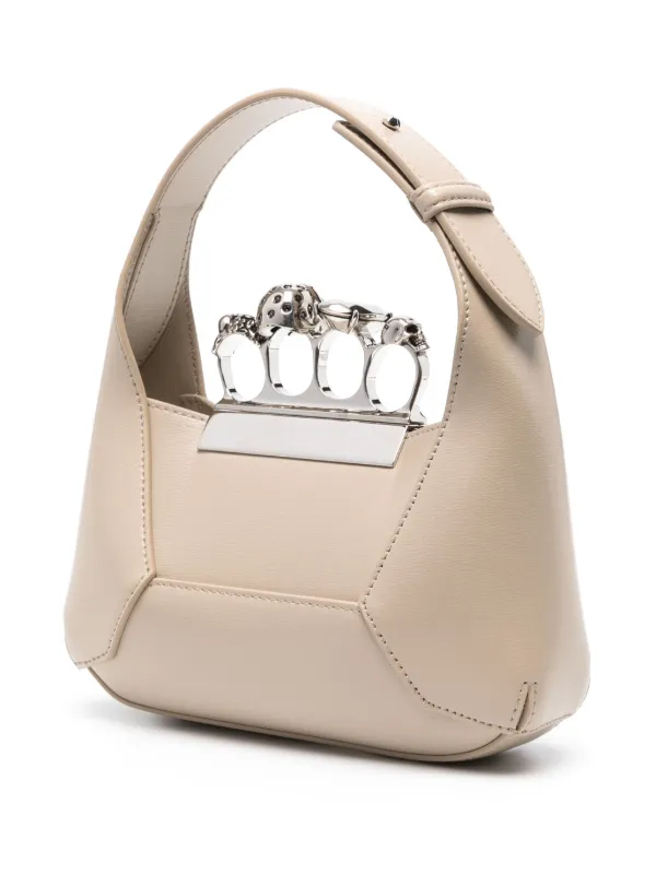 Alexander McQueen The Jewelled Hobo Leather Mini Bag