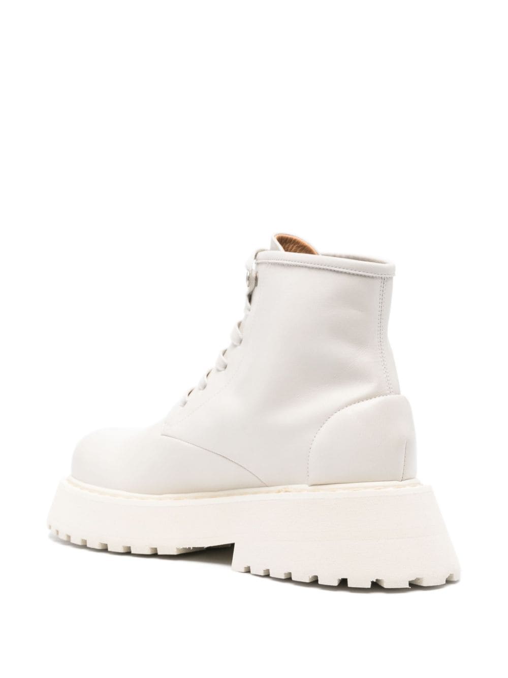 Shop Marsèll 60mm Leather Lace-up Boots In White