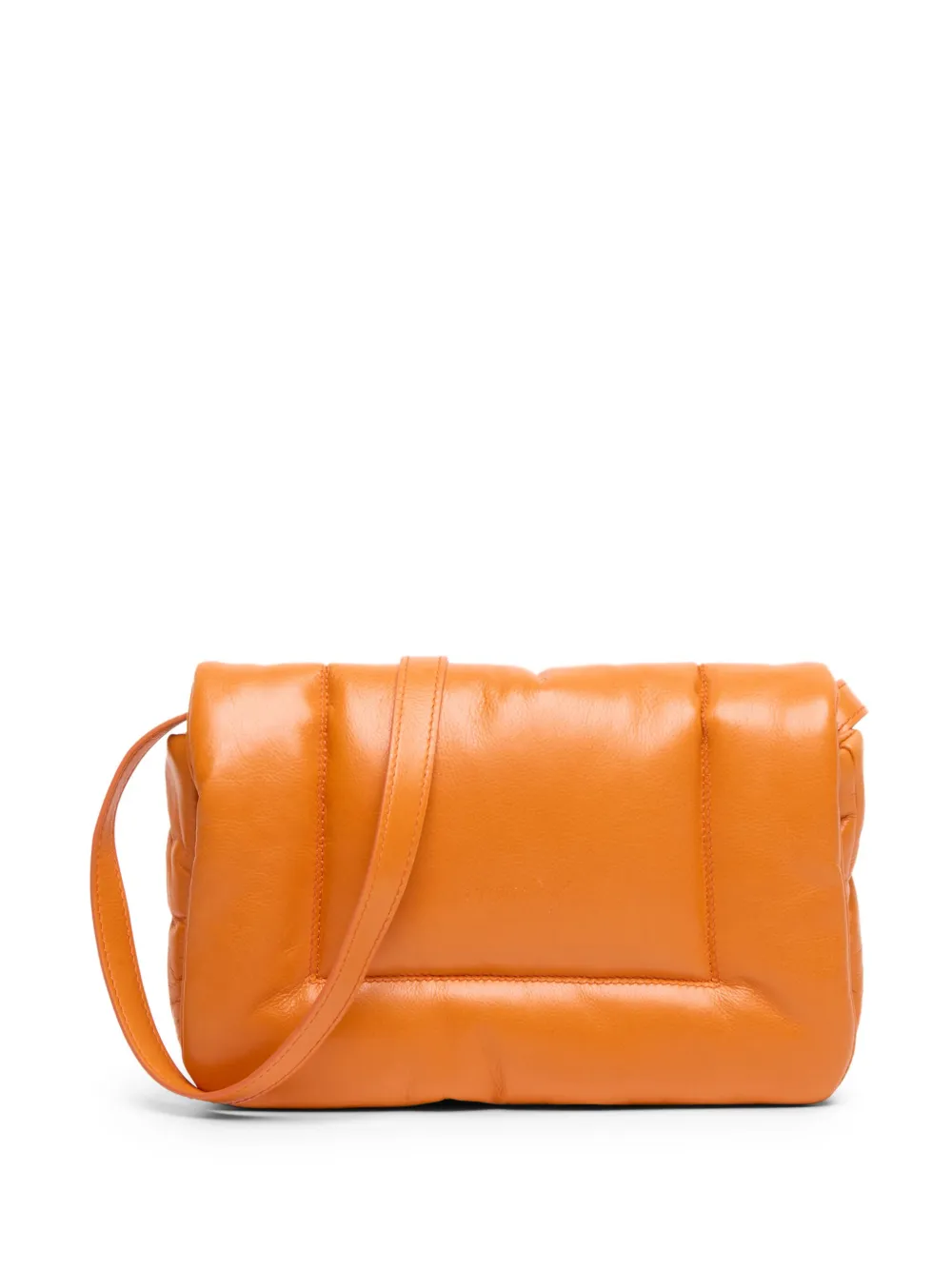 Marsèll Riquadro padded leather clutch bag - Oranje