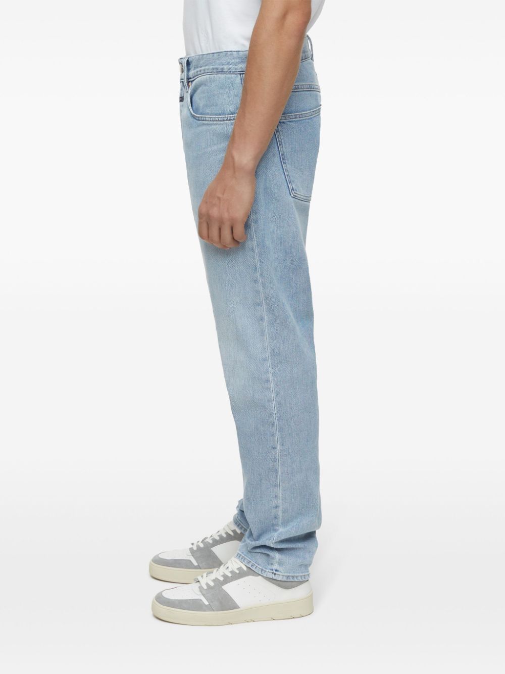 Shop Closed Cooper True Low-rise Straight-leg Jeans In Blue