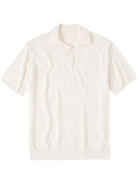 Closed fine-knit cotton polo shirt