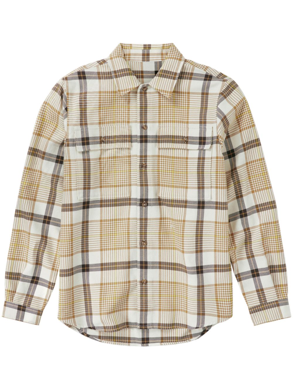 Closed Checked Utility Shirt In Neutrals