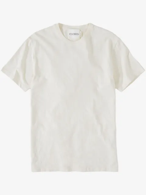 Closed short-sleeve organic-cotton T-shirt