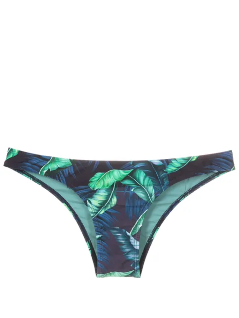 Lygia & Nanny Poipu leaf-print bikini bottoms