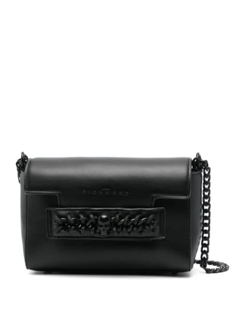 John Richmond logo-lettering shoulder bag